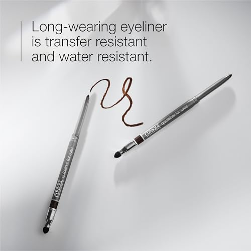 Clinique Quickliner For Eyes | Water Resistant, Smudge Resistant + Safe For Sensitive Eyes, True Khaki, 1 Count